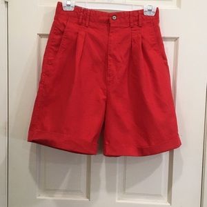 JJ Fargo label red 1980’s cotton shorts